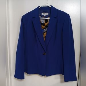 Kasper Womens Blazer With Pullover Tank Top Size 12 Purple
